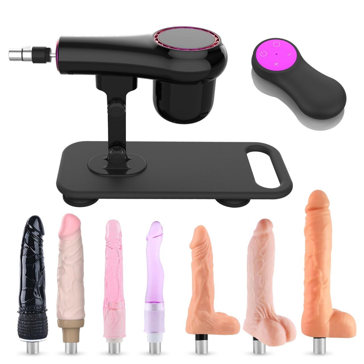 Xintimate Remote Control Sex Machine with 7 Dildos & Anal Toys