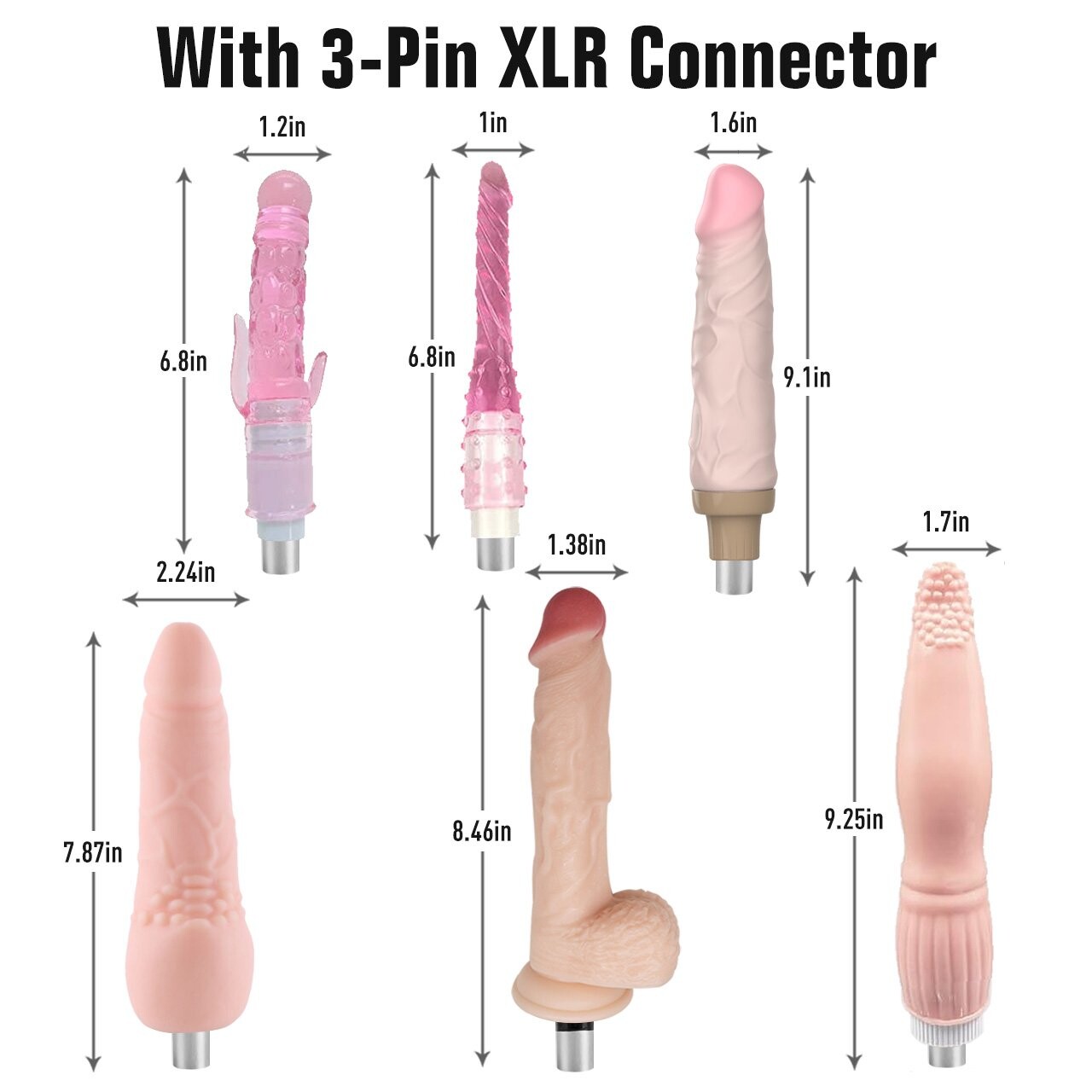 Xintimate Remote Fuck Machine with Realistic Dildos and Anal Toys