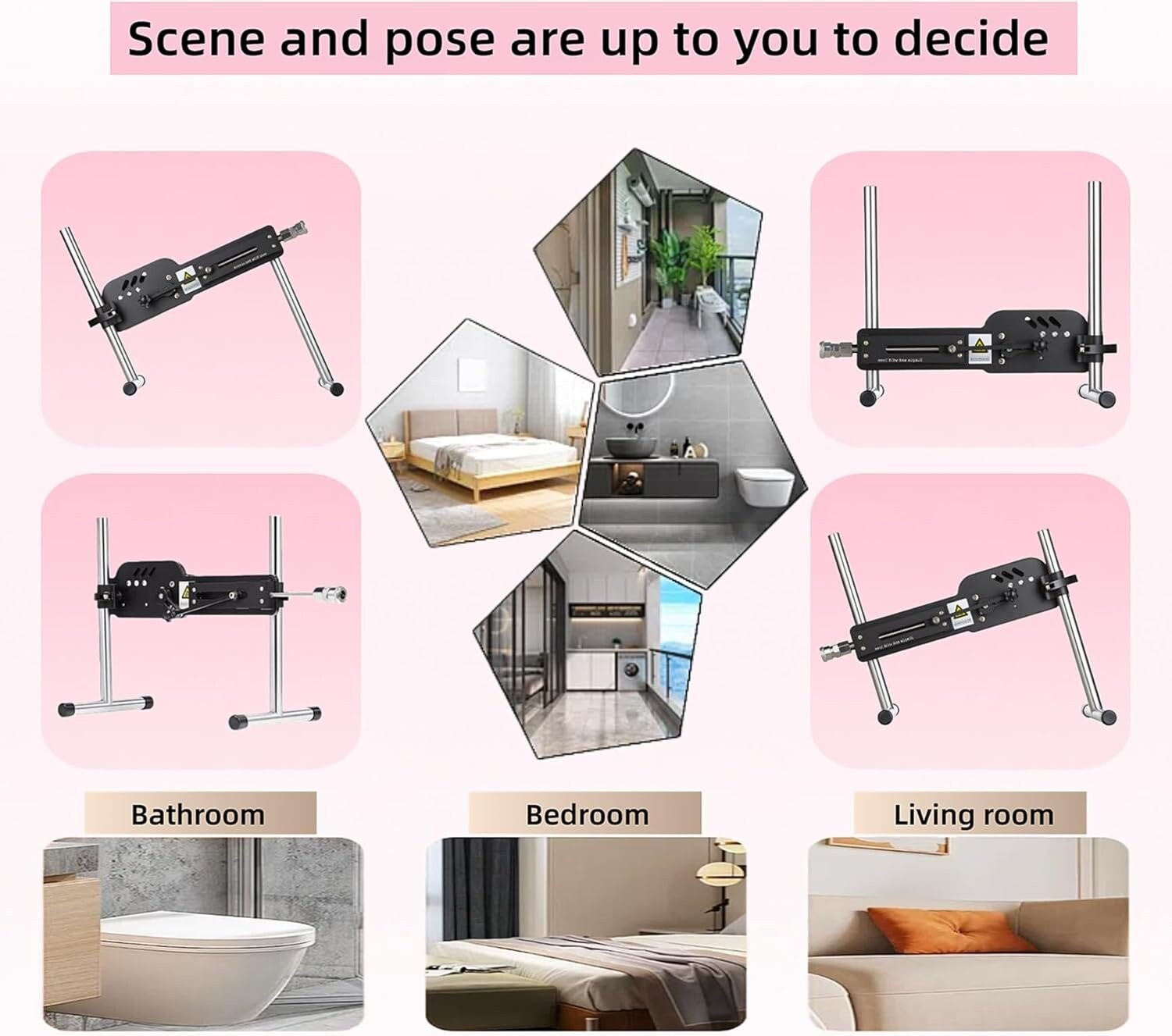 Xintimate Deep Thrusting Sex Machine with Masturbator Cup & 2 Extenders for couples