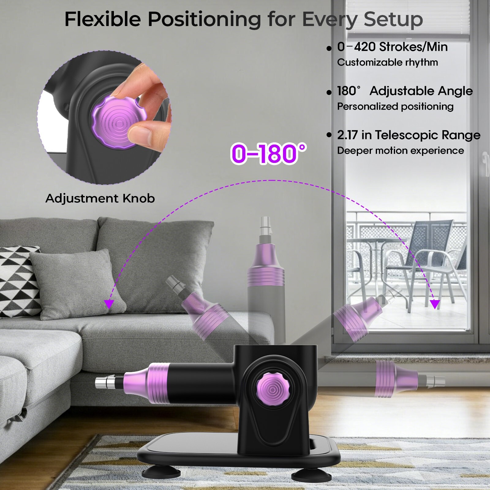 Xintimate Deep Thrusting Sex Machine with Masturbator Cup & 2 Extenders for couples