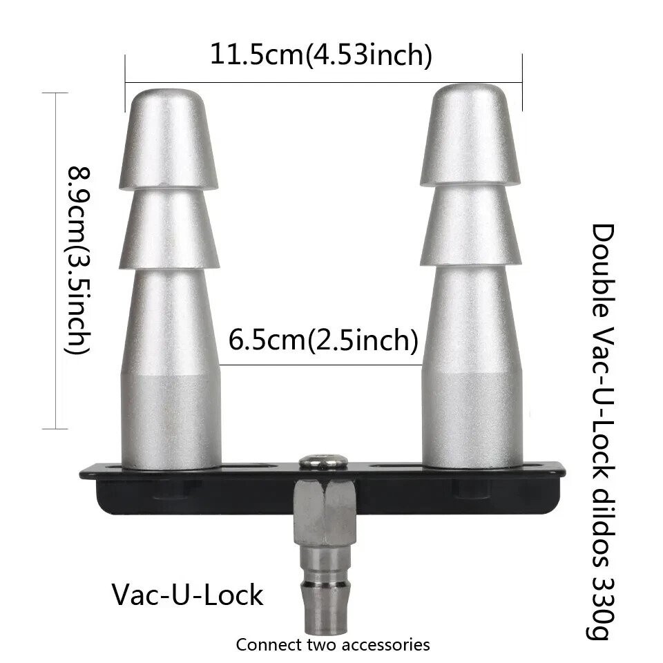 Vac-U-Lock Adapter for 3XLR Connector Machine Device Attachements with 3XLR Adapter