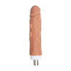 7.87" Brown Raised-Dot Textured Dildo 3-Pin XLR Attachment for Sex Machines