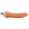 8.27" Flesh Curved Thick Dildo 3-Pin XLR Attachment for Sex Machines