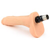 8.66" Flesh Realistic Dildo with Testicles 3-Pin XLR Attachment