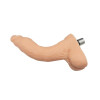 8.66" Flesh Realistic Dildo with Testicles 3-Pin XLR Attachment
