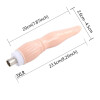 9.25" Flesh Tongue-Style Dildo 3-Pin XLR Attachment for Sex Machines