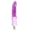 Xintimate 7.68" Textured Crystal Dildo Attachment with 3-Pin XLR for Sex Machines