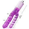 Xintimate 9.84" Double Dildo Attachment with 3-Pin XLR for Thrusting Sex Machines