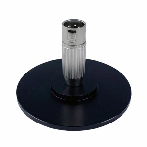 3-Pin XLR Large Suction Cup Base Adapter 10 cm Black