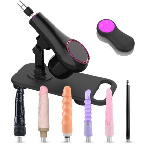 Xintimate Ultimate Remote Sex Machine Kit with Extension Rod & Toys