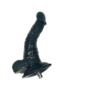 Xintimate 6.9" Curved Realistic Dildo Attachment for Sex Machine Black