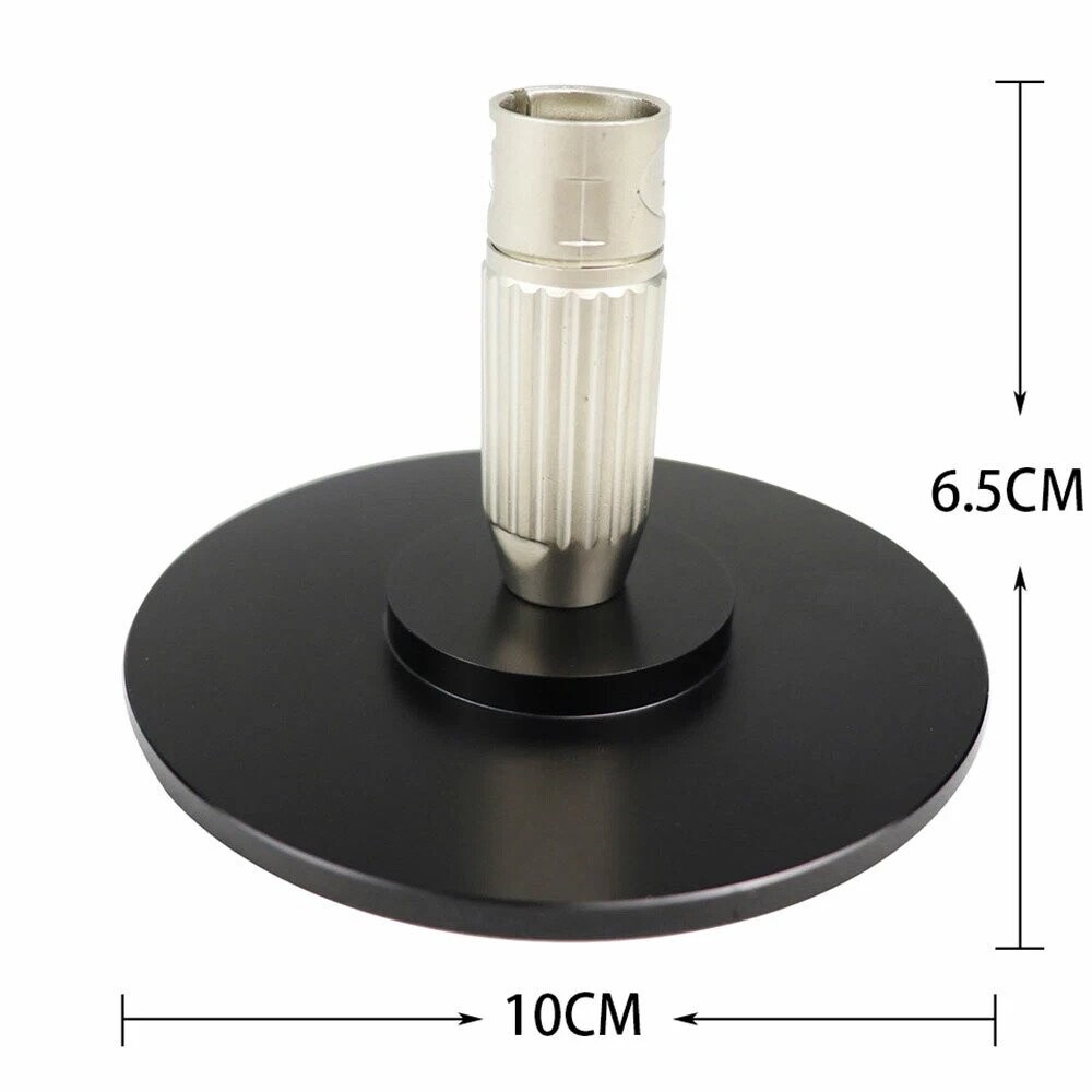 Oiriúnóir Bonn Cupán Súcháin Mór XLR 3-Phionna 10 cm Dubh