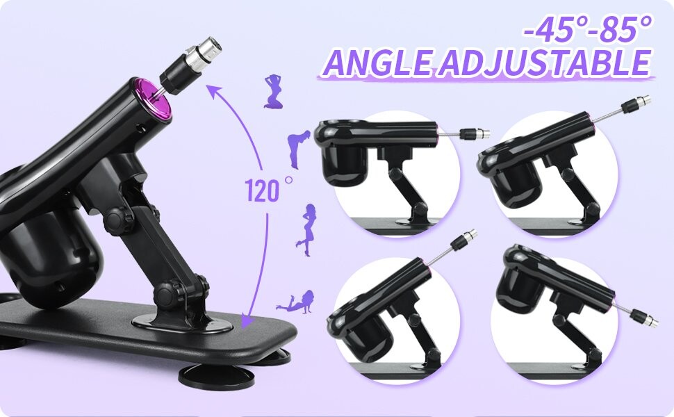 Remote Sex Machine Automatic Thrusting Dildo Machine for Men and Women with 3XLR Attachments