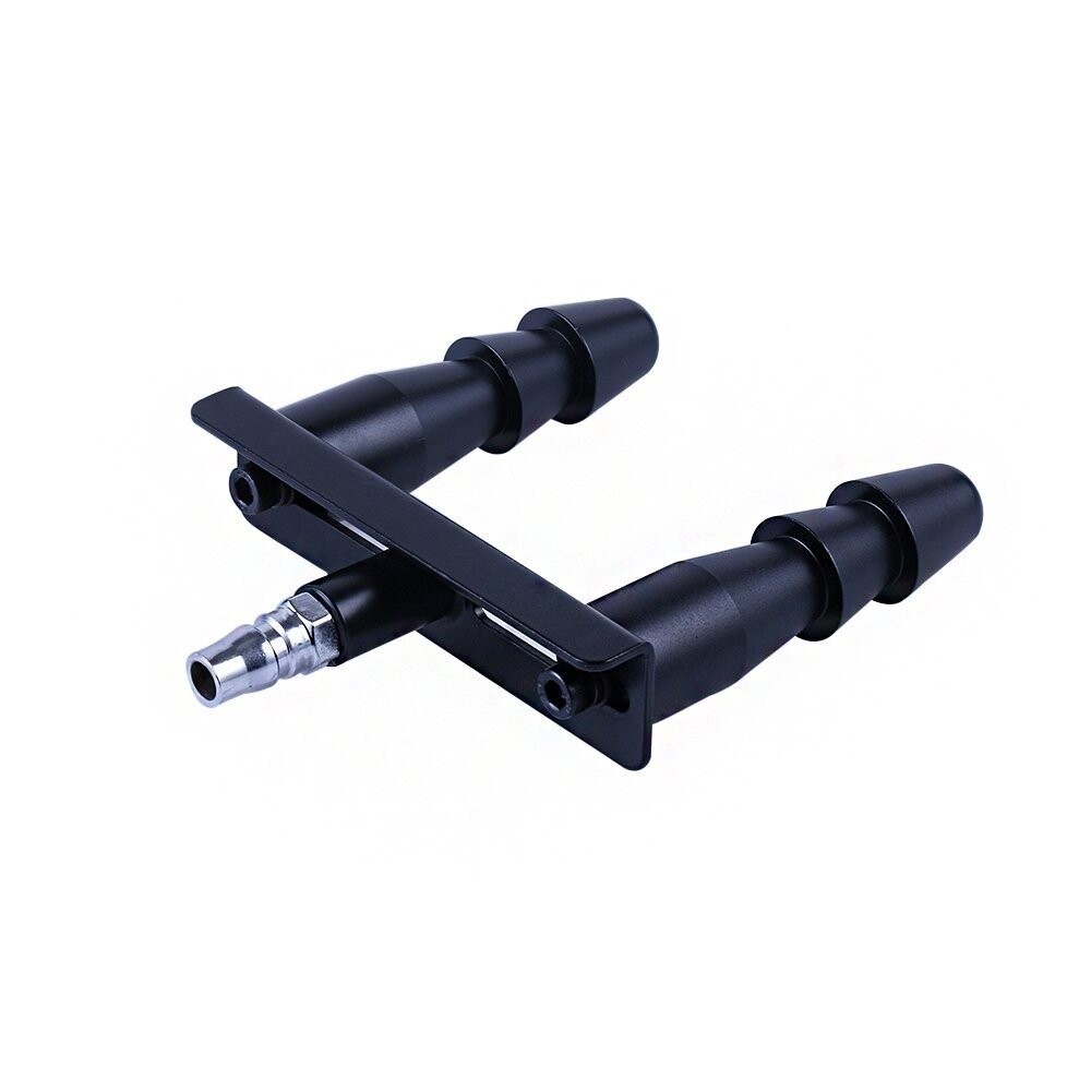 Oiriúnóir Dúbála Vac-U-Lock Dubh do Mheaisíní Gnéis Xintimate