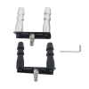 Vac-U-Lock Doubler Adapter for Xintimate Sex Machines Black Silver