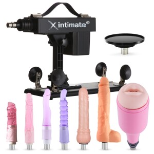 Xintimate Hands-Free Sex Machine with Oral Blowjob Cup & Suction Cup for couples