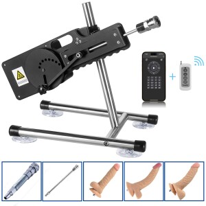 Xintimate Deep Thrusting Sex Machine with Masturbator Cup & 2 Extenders for couples