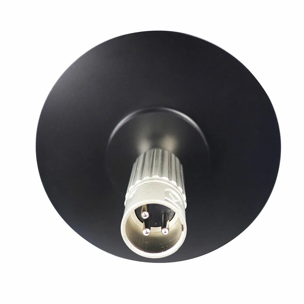 3-Pin-XLR-Adapter mit großer Saugnapfbasis 10 cm Schwarz