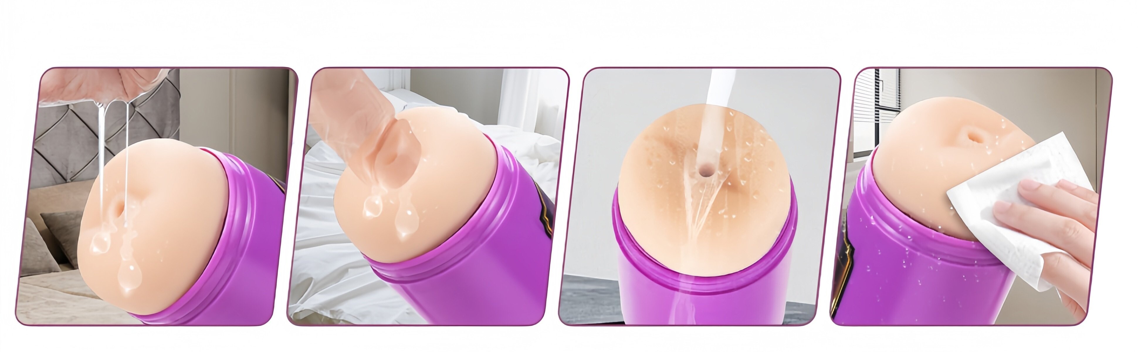 Analer Bierkrug-Masturbator für Männer – 3-Pin-XLR-Aufsatz für Sexmaschinen