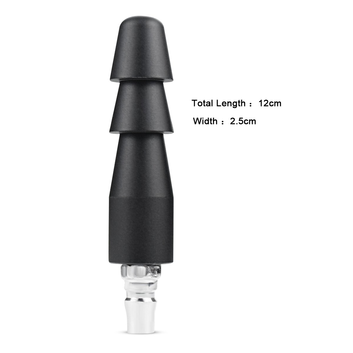 Vac-U-Lock-Adapter mit Quick-Connect für Sexmaschinen, Schwarz
