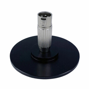 3-Pin-XLR-Adapter mit großer Saugnapfbasis 10 cm Schwarz