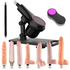 Xintimate Remote Control Sex Machine with 7 Dildos & Extension Rod for Women