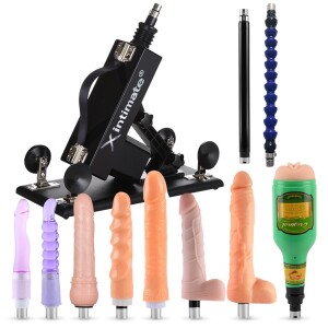 Xintimate Deep Thrusting Sex Machine with Masturbator Cup & 2 Extenders for couples