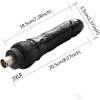 Acessório de Dildo Grosso Curvo Preto de 8,27" com XLR de 3 Pinos para Máquinas Sexuais