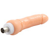 Acessório de Dildo Grosso Curvado em Tom de Pele de 8,27" com XLR de 3 Pinos para Máquinas de Sexo