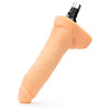 Dildo Realista Cor de Pele de 8,66" com Testículos e Encaixe XLR de 3 Pinos
