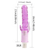 Acessório de Dildo de Cristal Texturizado Xintimate de 7,48" com XLR de 3 Pinos para Máquinas Sexuais