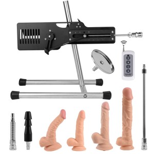 Xintimate Premium 120W Remote Sex Machine with 4 Dildos 