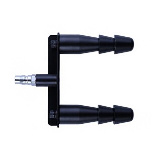 Xintimate セックスマシン用 Vac-U-Lock ダブラーアダプター ブラック