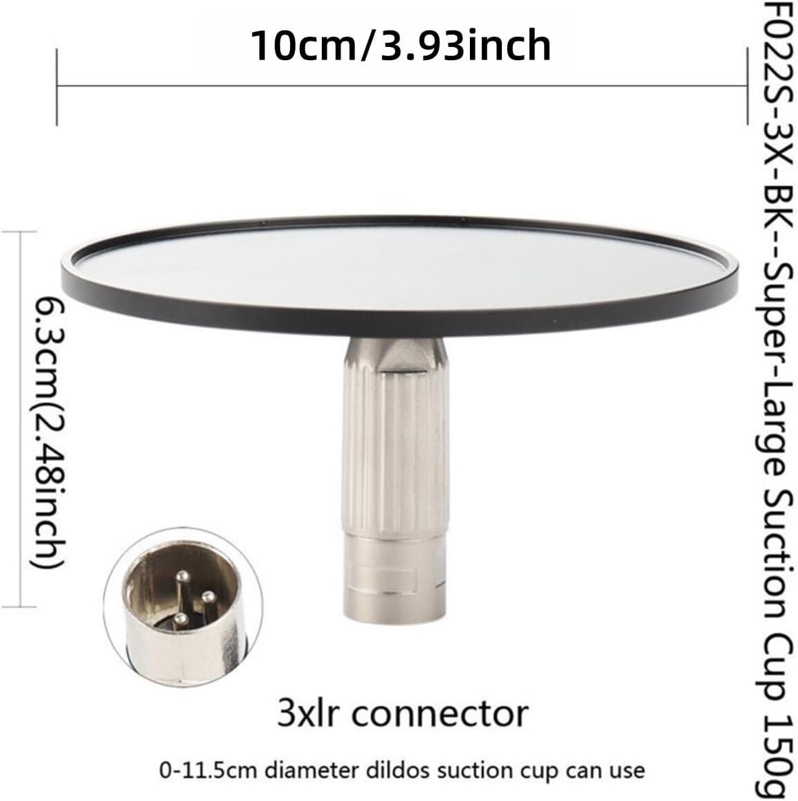 3-Pin-XLR-Saugnapfbasis-Adapter für Sexmaschinen
