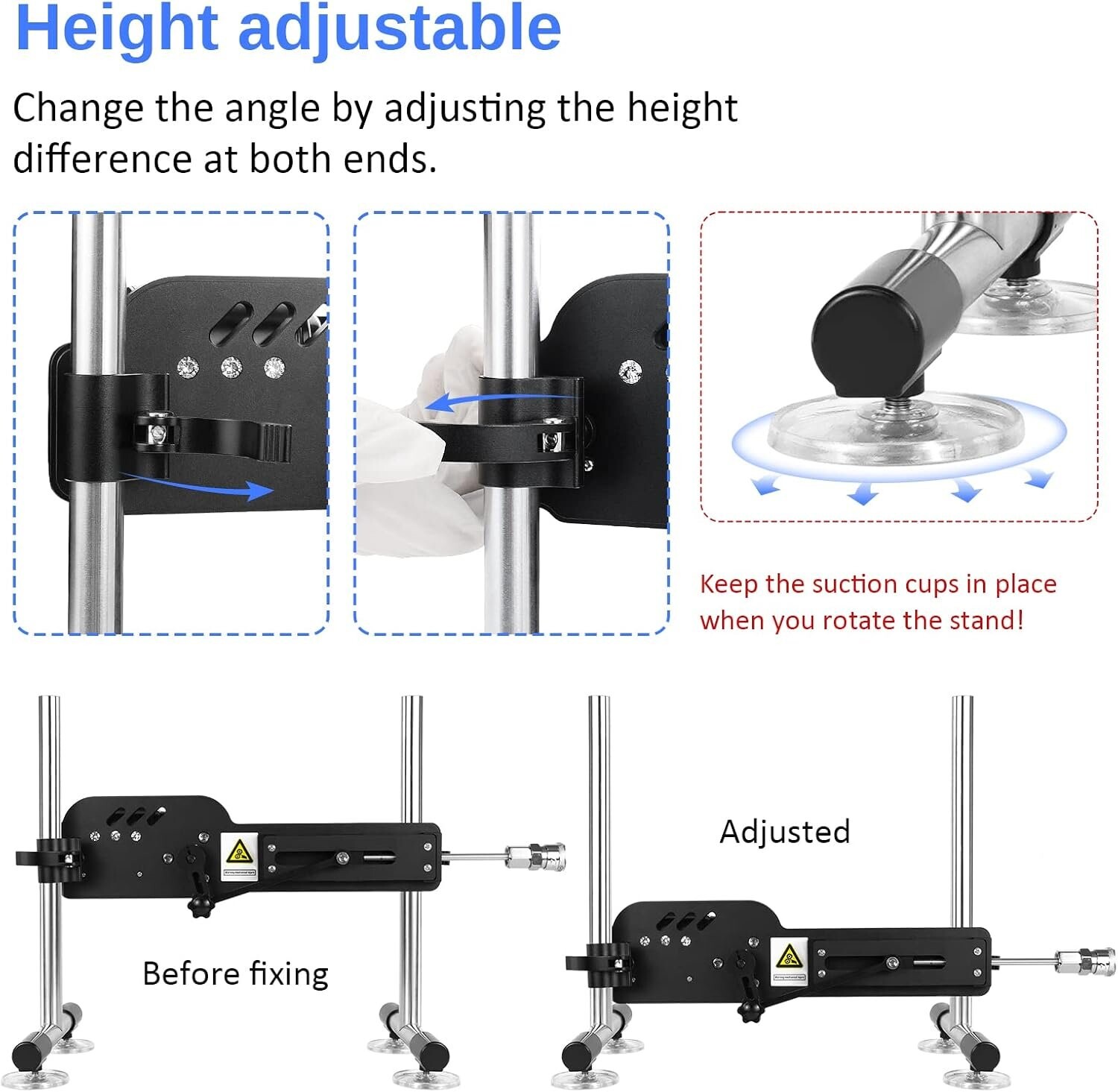 Xintimate Deep Thrusting Sex Machine with Masturbator Cup & 2 Extenders for couples