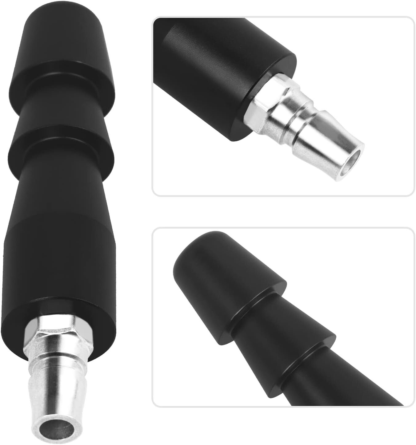 Vac-U-Lock-Adapter mit Quick-Connect für Sexmaschinen Schwarz