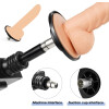 3,34-Zoll-Saugnapf-Basisadapter mit 3-Pin-XLR-Anschluss für Sexmaschinen