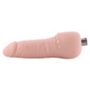 7,87" fleischfarbener dicker flexibler Dildo 3-Pin-XLR-Aufsatz für Sexmaschinen