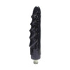 8,66 Zoll schwarzer spiralförmig texturierter Dildo 3-Pin-XLR-Aufsatz für Sexmaschinen