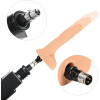 8,66 Zoll Hautfarbener realistischer Dildo mit Hoden 3-Pin XLR-Aufsatz