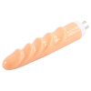 8,66-Zoll Fleischfarbener spiralförmig texturierter Dildo 3-Pin-XLR-Aufsatz für Sexmaschinen