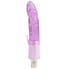 Xintimate 7,68 Zoll Texturierter Kristall-Dildo-Aufsatz mit 3-Pin-XLR für Sexmaschinen