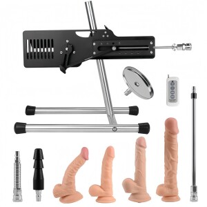 Xintimate Deep Thrusting Sex Machine with Masturbator Cup & 2 Extenders for couples