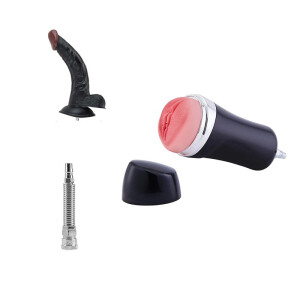Xintimate 3-teiliges Sexmaschinen-Zubehör-Set mit Dildo & Masturbationsbecher
