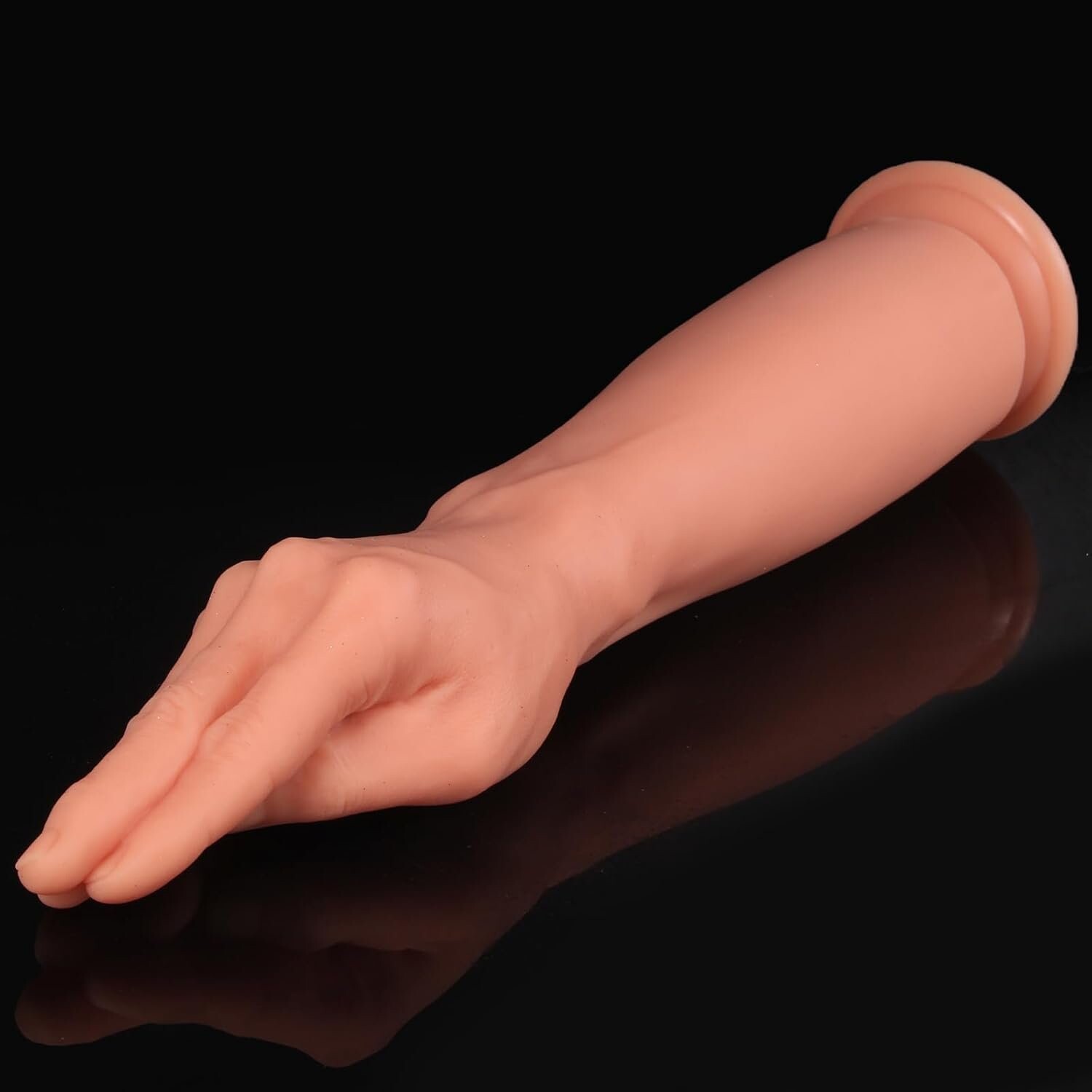 Gode poing style bras extra-large de 15 pouces avec ventouse pour jeu avancé