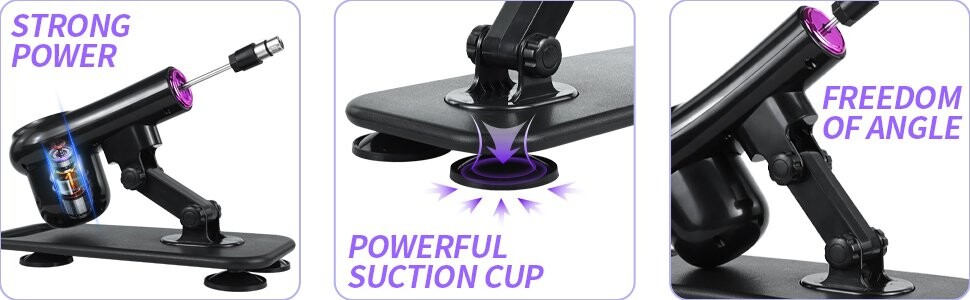 Remote Sex Machine Automatic Thrusting Dildo Machine for Men and Women with 3XLR Attachments