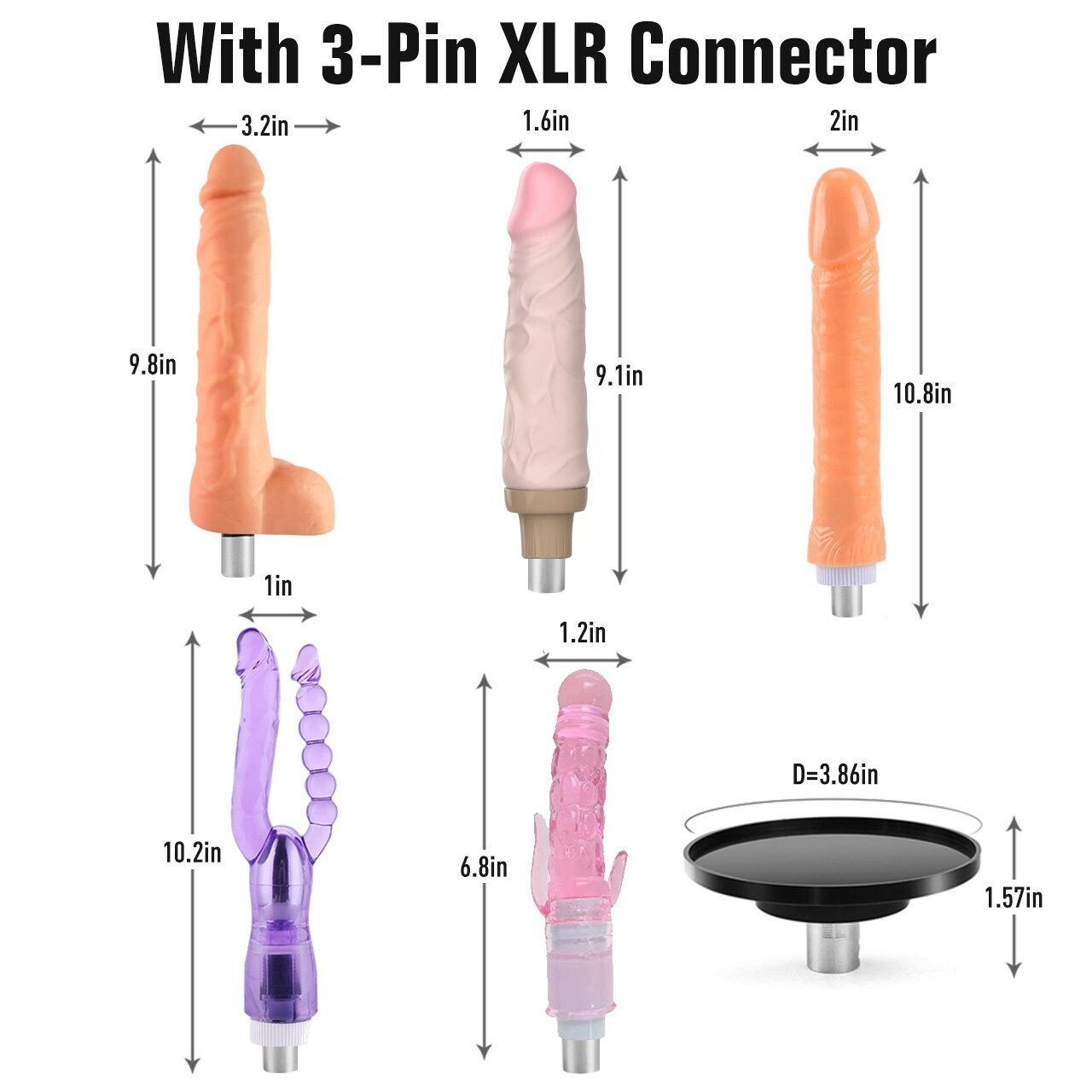 Xintimate Hands-Free Remote Sex Machine with Suction Cup Base Kit