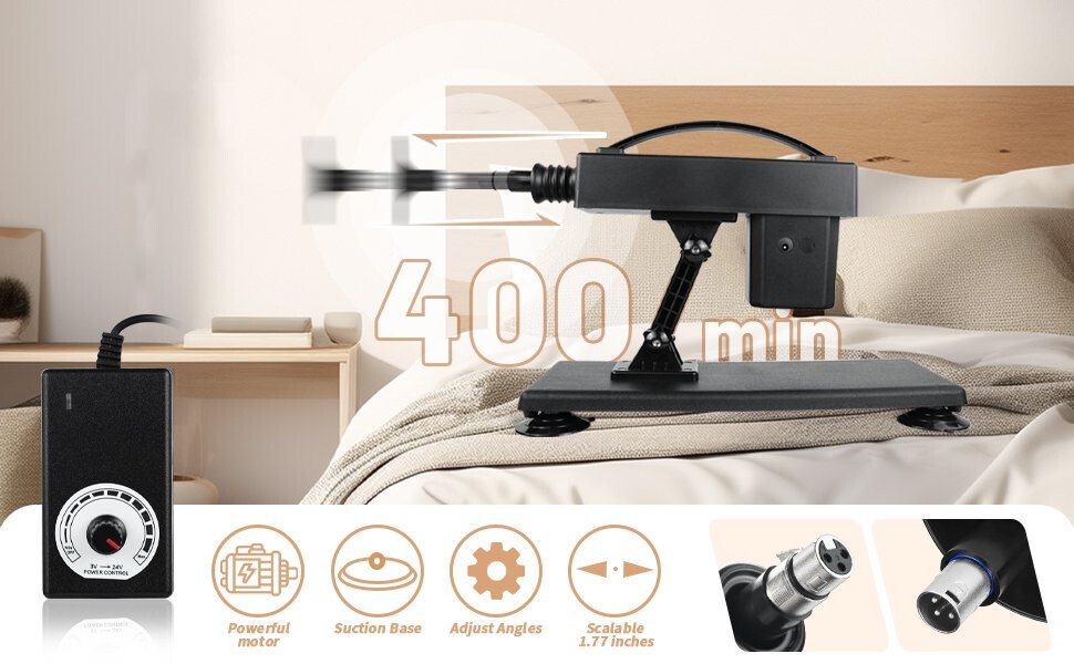 Xintimate Ultimate Thrusting Sex Machine with 2 Extenders & 7 Realistic Toys