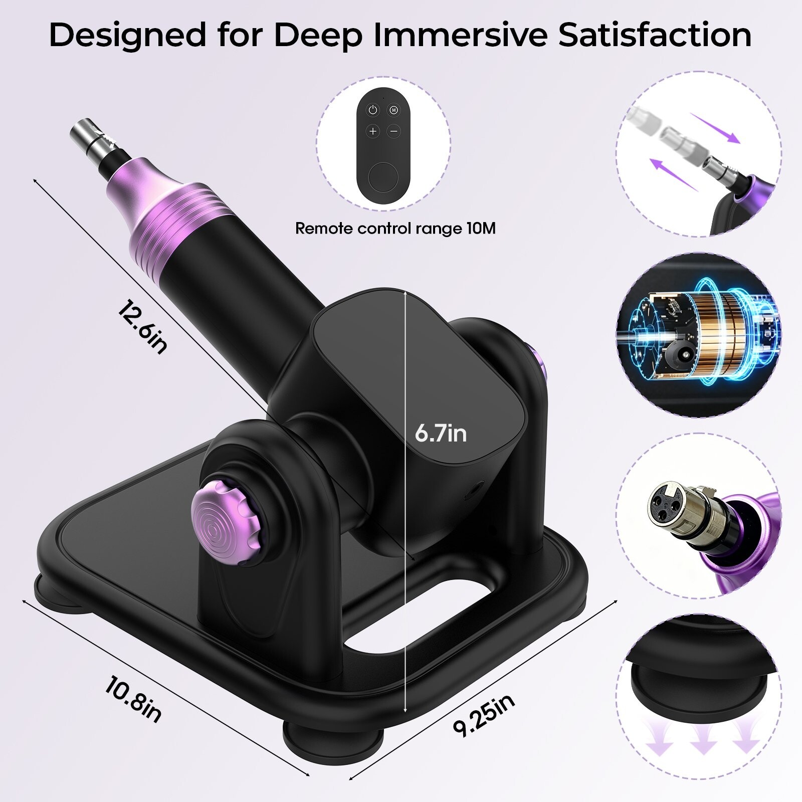 Xintimate Deep Thrusting Sex Machine with Masturbator Cup & 2 Extenders for couples