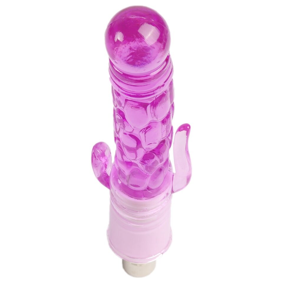 Xintimate Godemichet Cristal Texturé 7,48 pouces avec XLR à 3 broches pour machines sexuelles